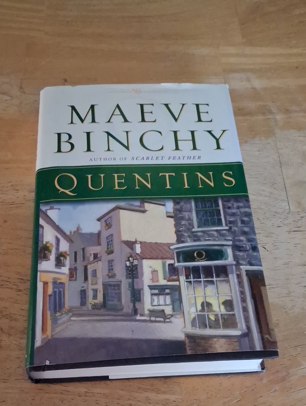 Quentins Hardcover Book - Green and White